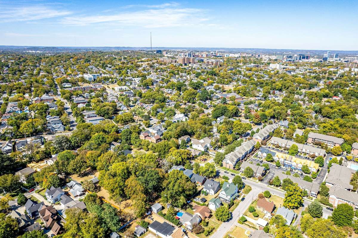 Looking toward 12South and Belmont University