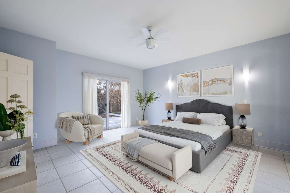 Virtually staged to showcase the room's potential