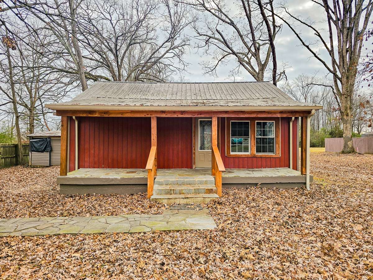 Enjoy sitting on the rocking chair front porch!