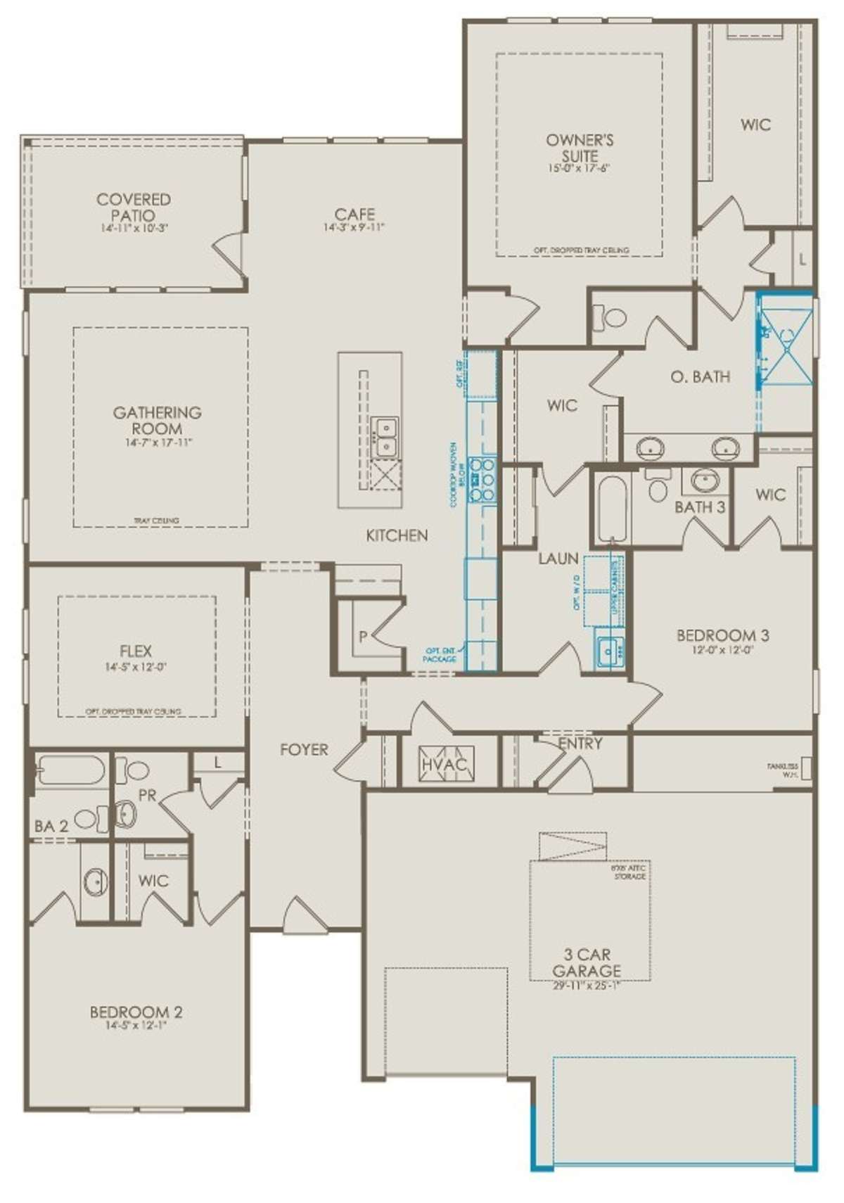 Home Layout = 2,712 square feet