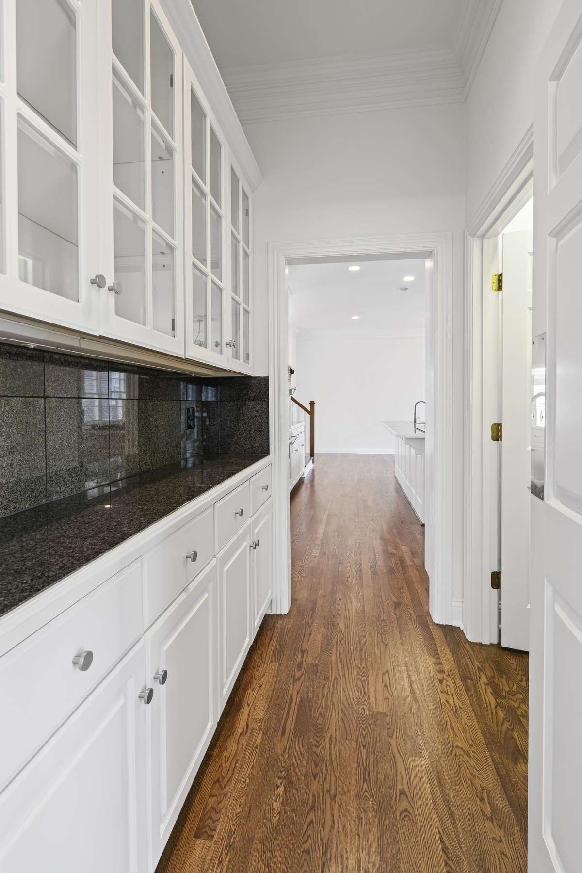 Butlers Pantry with lots of space and cabinets to showcase your china.