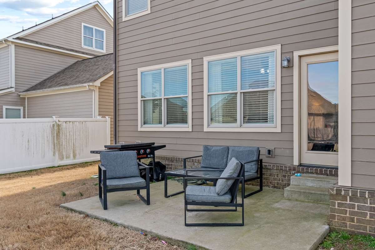 Outside you will find a patio and nice sized backyard for all your outdoor recreation.