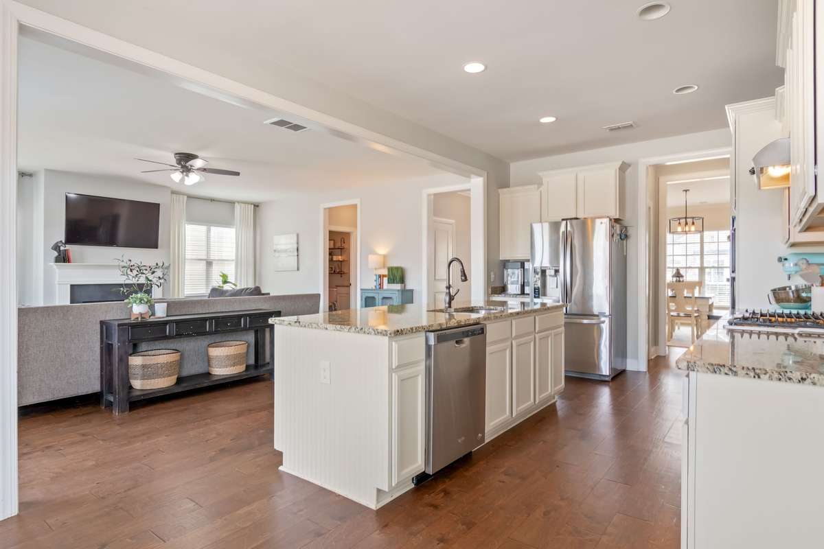 Here we see the open-concept kitchen/living room. GREAT for large gatherings and entertaining.