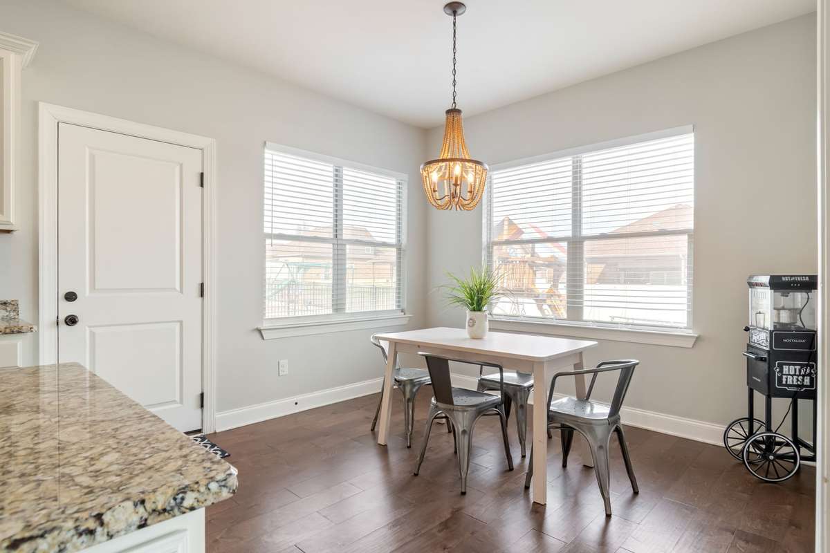 Again, there is plenty of room for your kitchen table in this space!