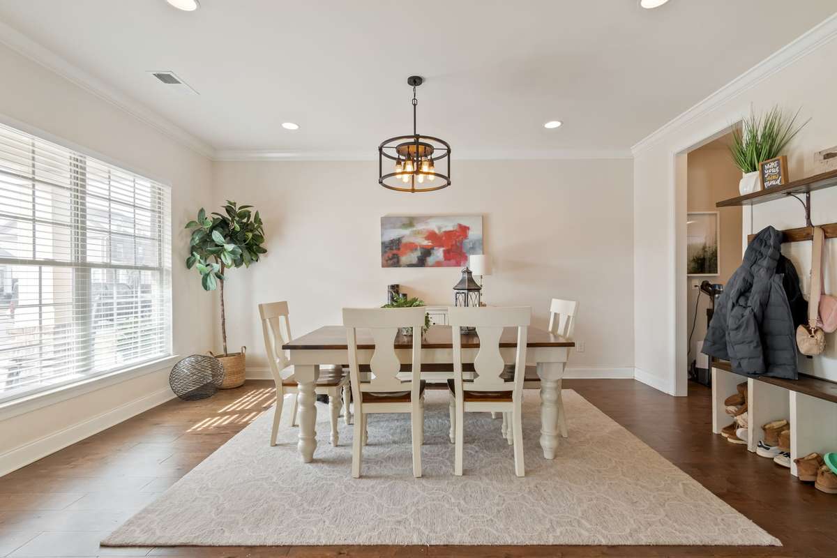 This room is large enough for your dining room furniture and has a handy built in "drop zone" for shoes, coats, backpacks, etc.
