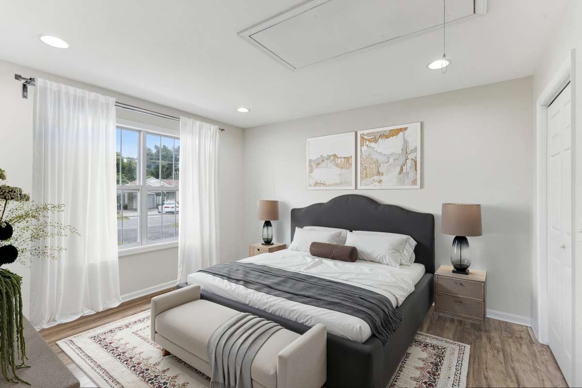 Virtually Staged Primary Bedroom