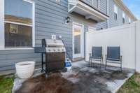 Patio with Privacy Fence!