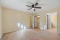 *PRIMARY BEDROOM* CLOSET IN ROOM AND 2 CLOSETS IN HALLWAY LEADING TO THE BATHROOM*