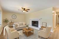 *VIRTUALLY STAGED* FORMAL LIVING ROOM WITH ELECTRIC FIREPLACE*