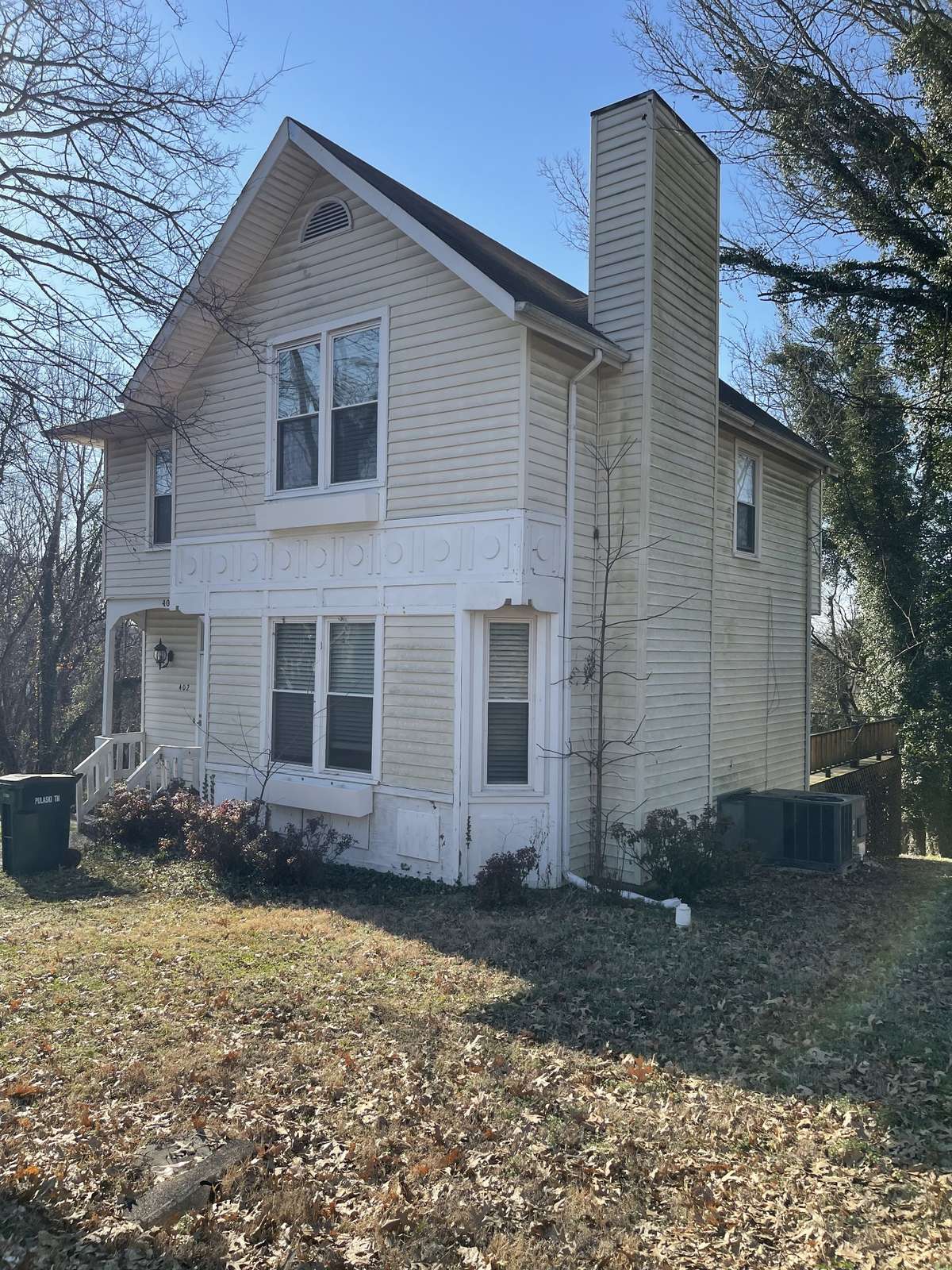 right side and front of the house