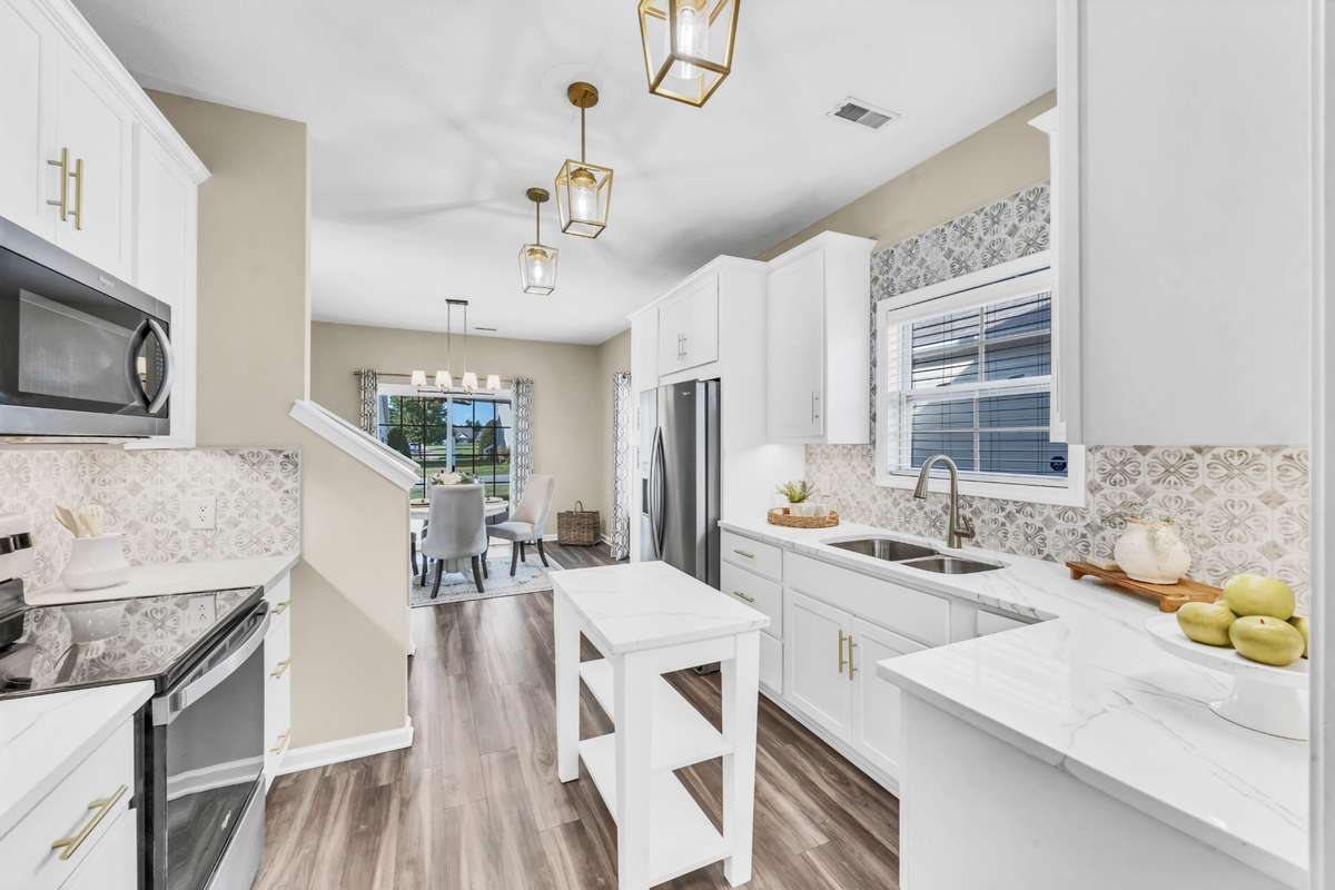 This kitchen is GLAM!