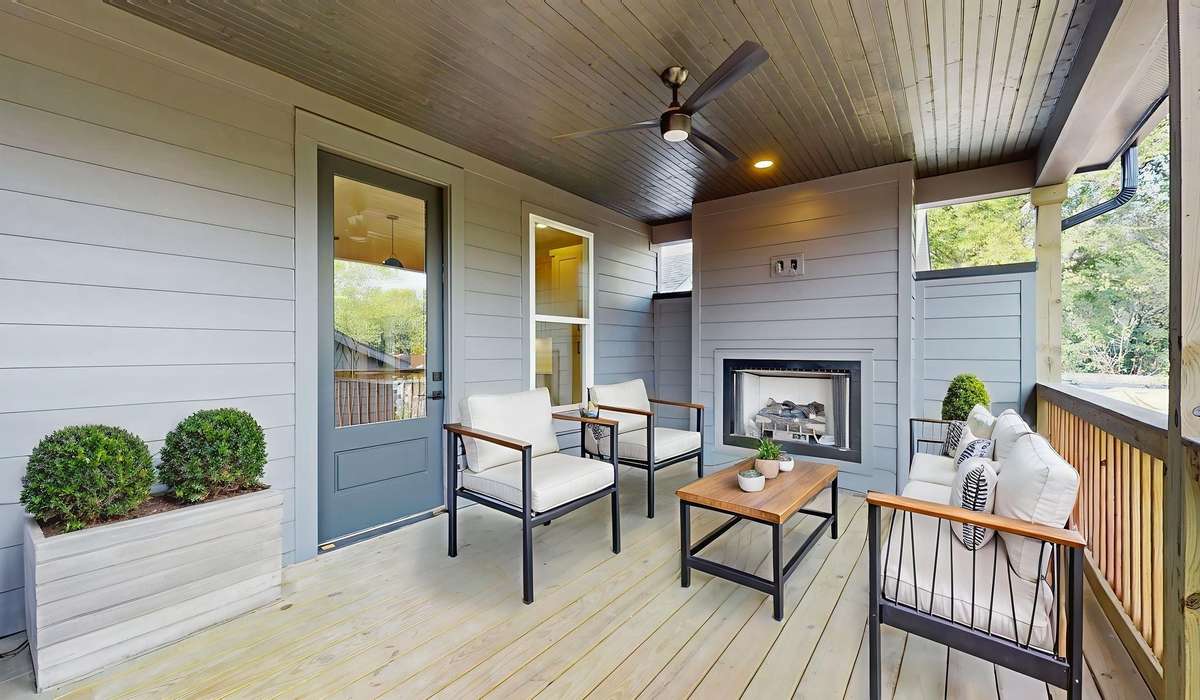 Deck with Fireplace