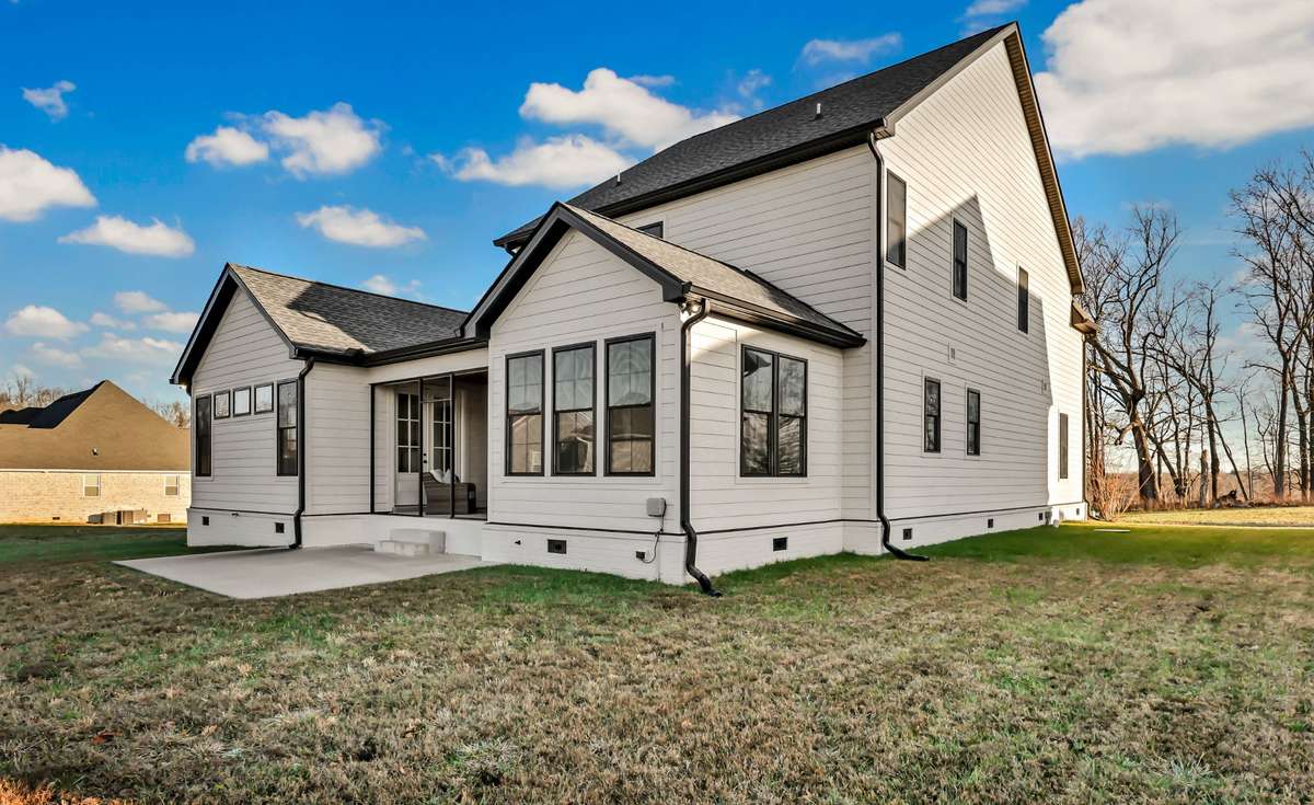 Front yard irrigation is installed, security cameras are installed, high end selections are in