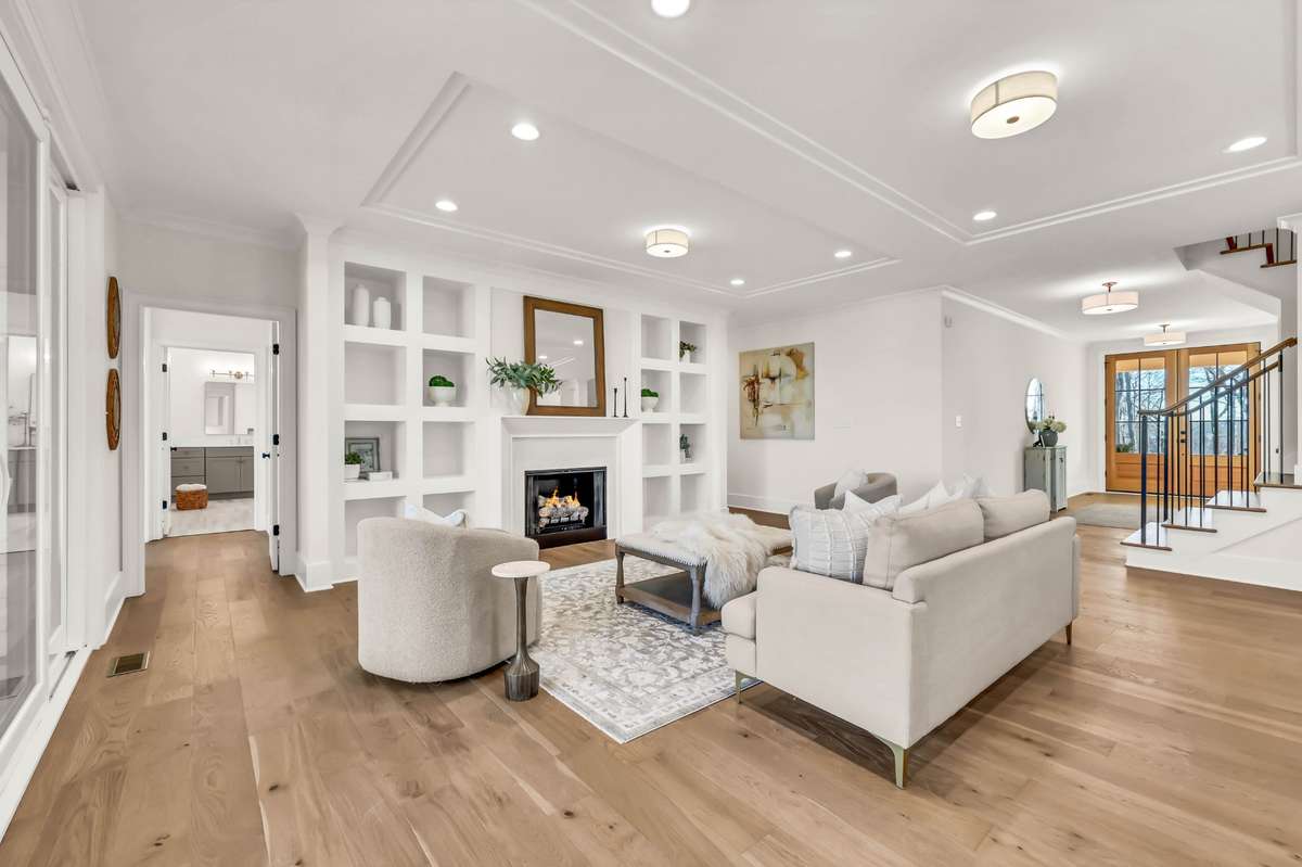 The custom built ins, the beautiful hardwoods, what more are you looking for?