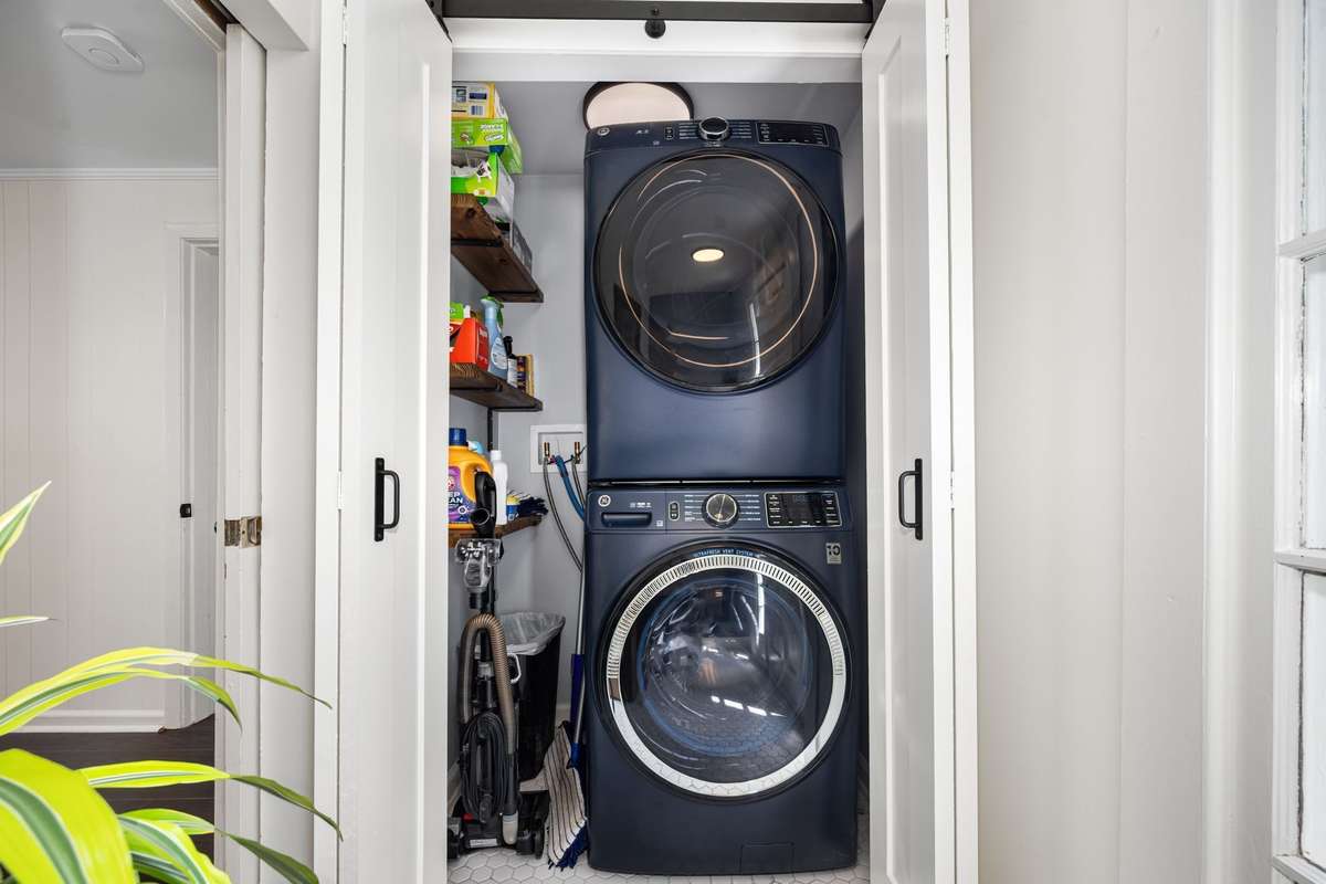 Former Half Bath has been thoughtfully converted to a Laundry room on First Floor