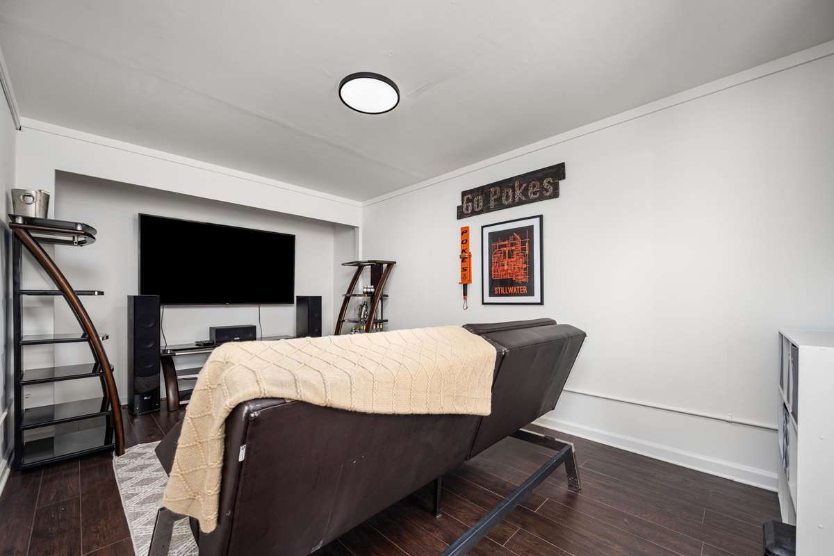 17x12 Flex space located on the first floor can be utilized for a media room or additional bedroom