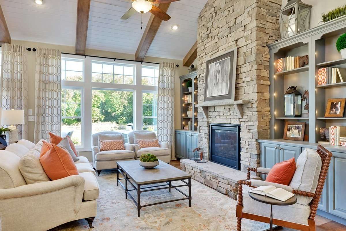Great room with optional vaulted ceilings