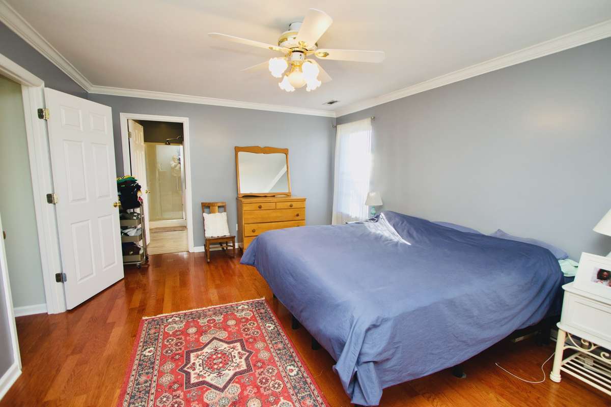 Primary Bedroom on top level with a full bath.