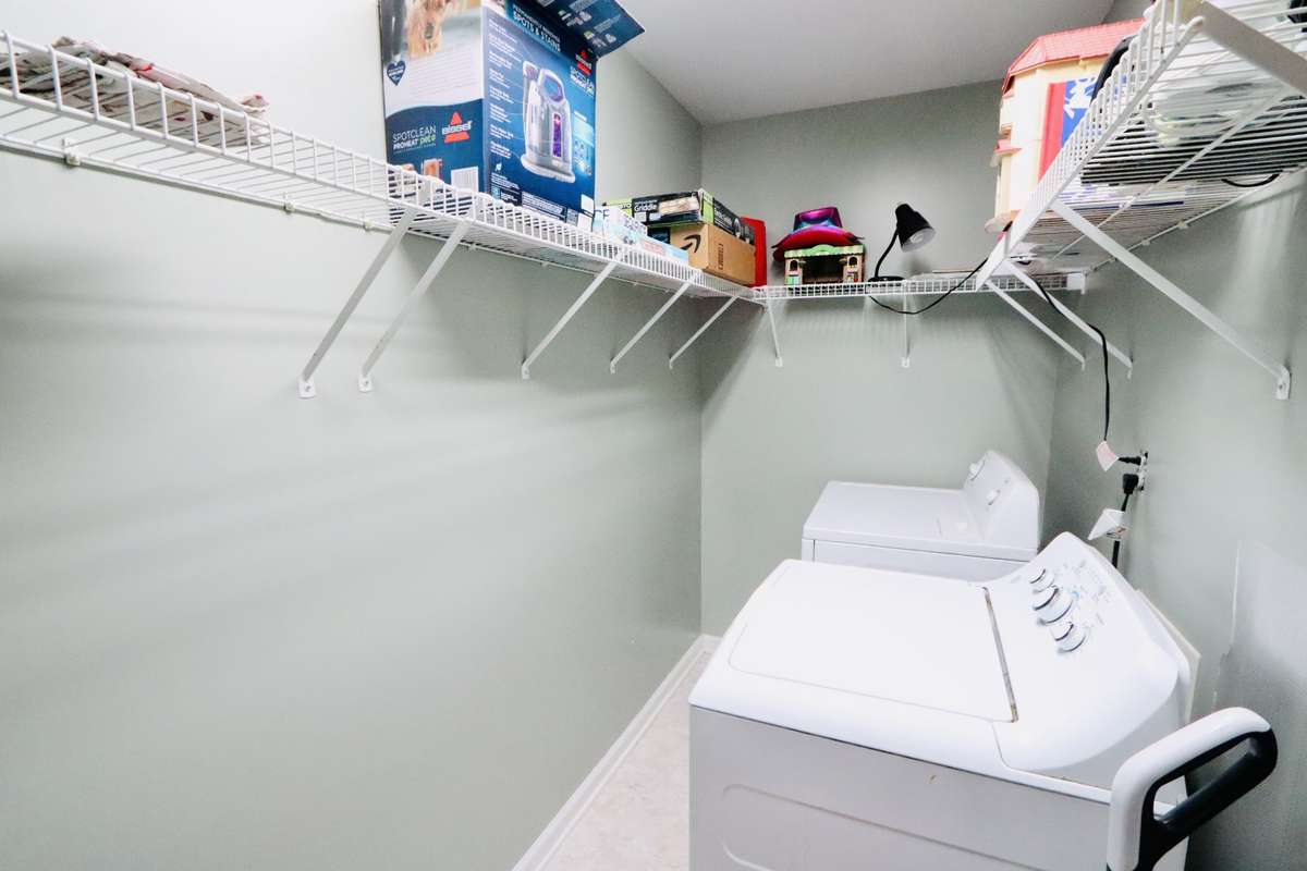 Laundry room on second floor.