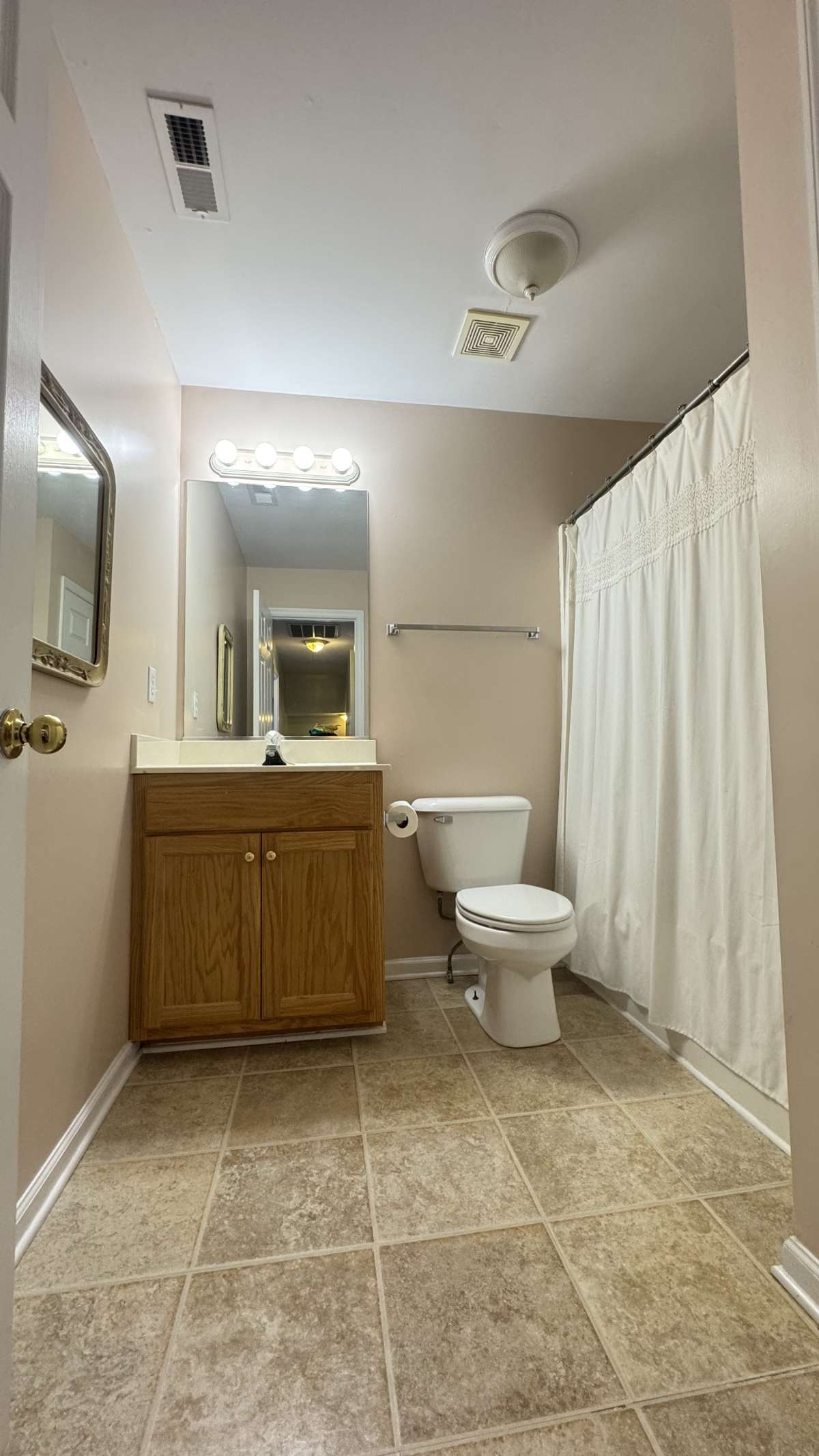 Upstairs hall bath.