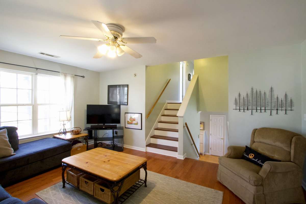 The next flight of stairs leads to 3 more bedrooms and 2 full baths.