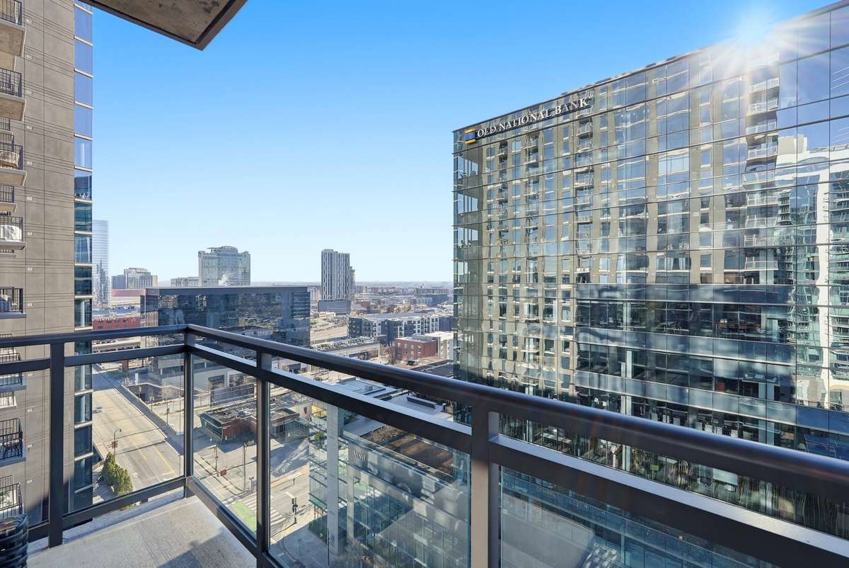 You can see down Demonbreun St. and into the Gulch from your balcony.