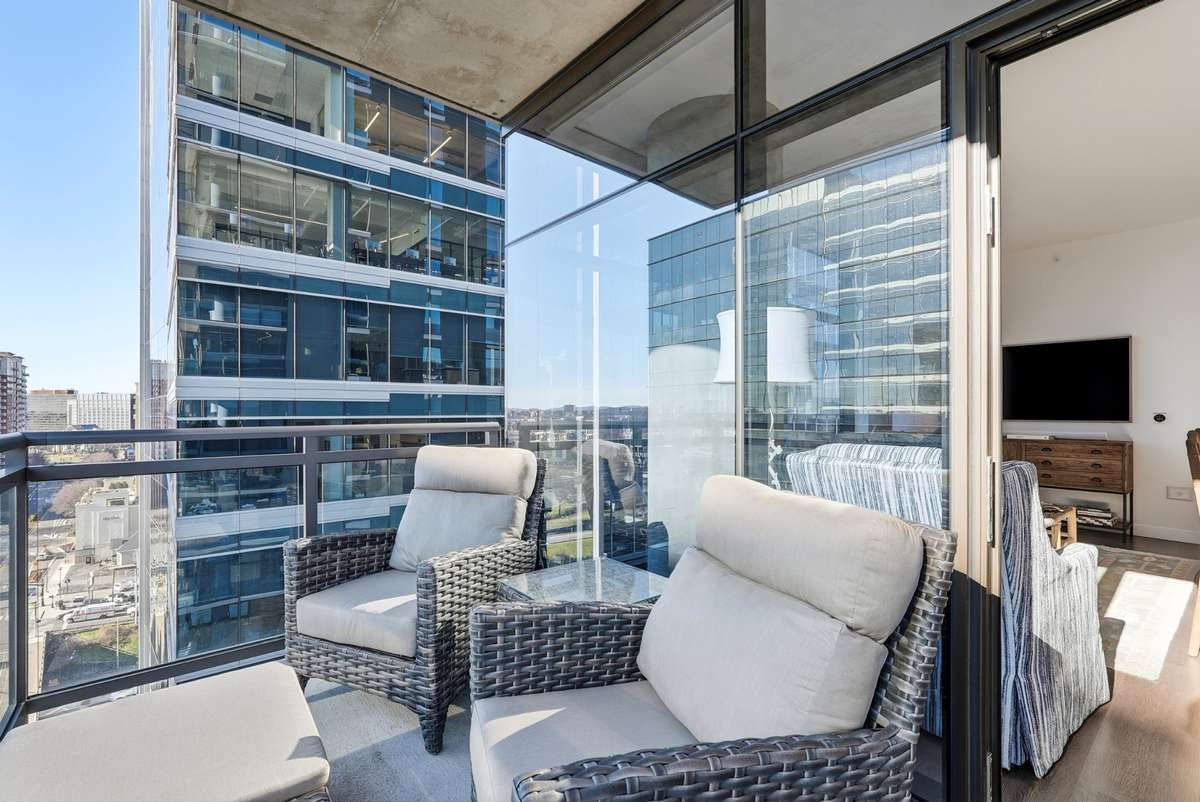 Unwind on your balcony at the end of the day