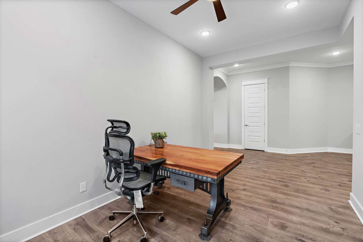 Back view of office. This is near the entrance of the home