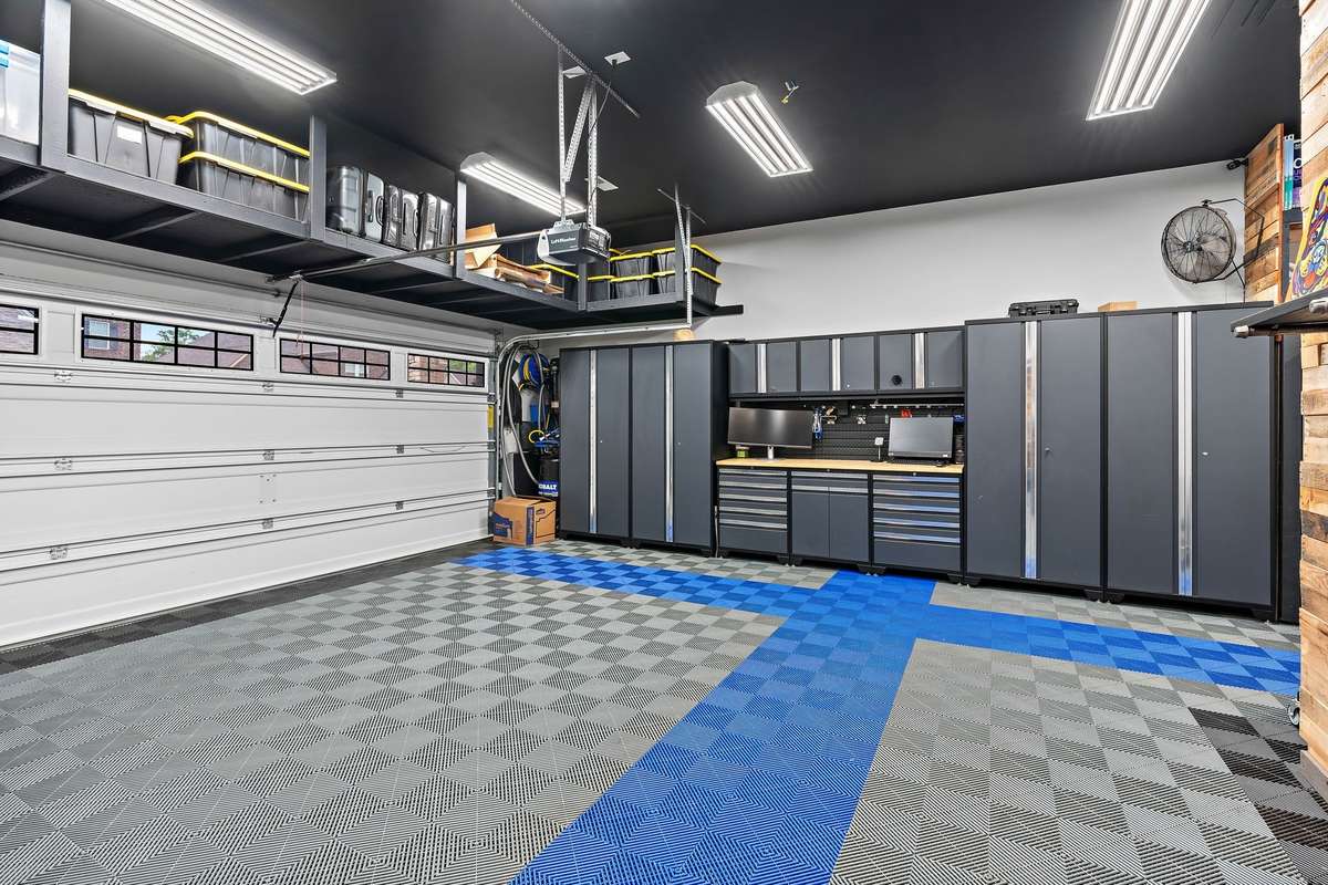 Storage above the garage as well