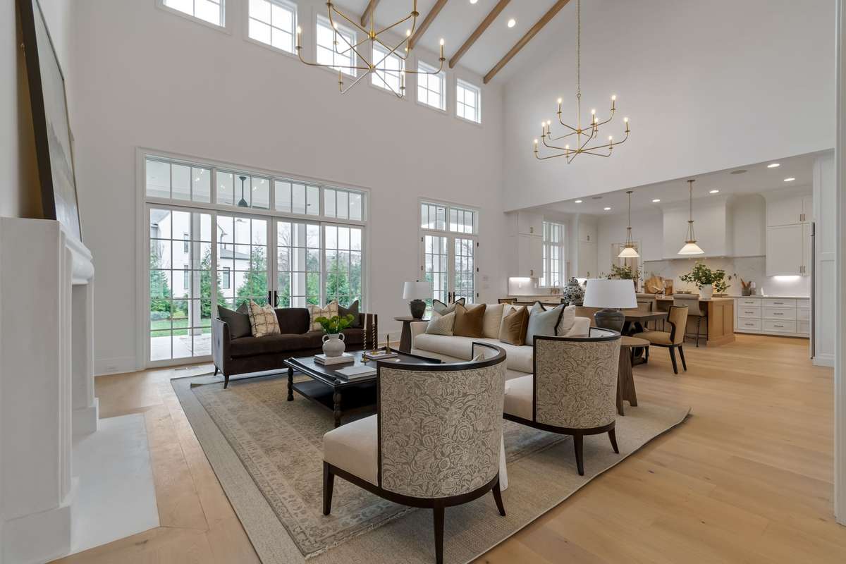 Vaulted Great Room and Dining Room