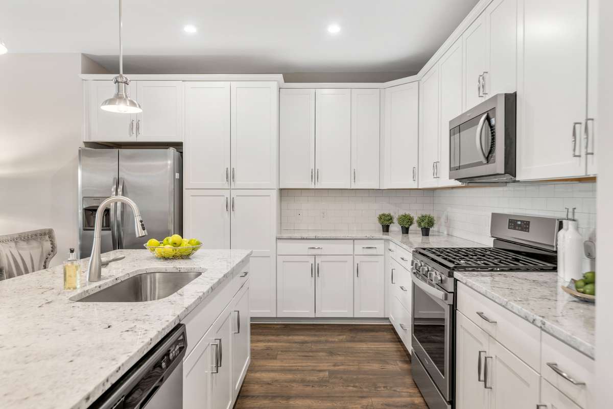 What's for dinner?  This space offers tons of storage, counter space and stainless appliances for the chef!