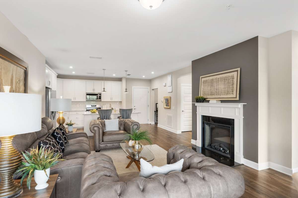 This home has a builder upgraded gas fireplace.