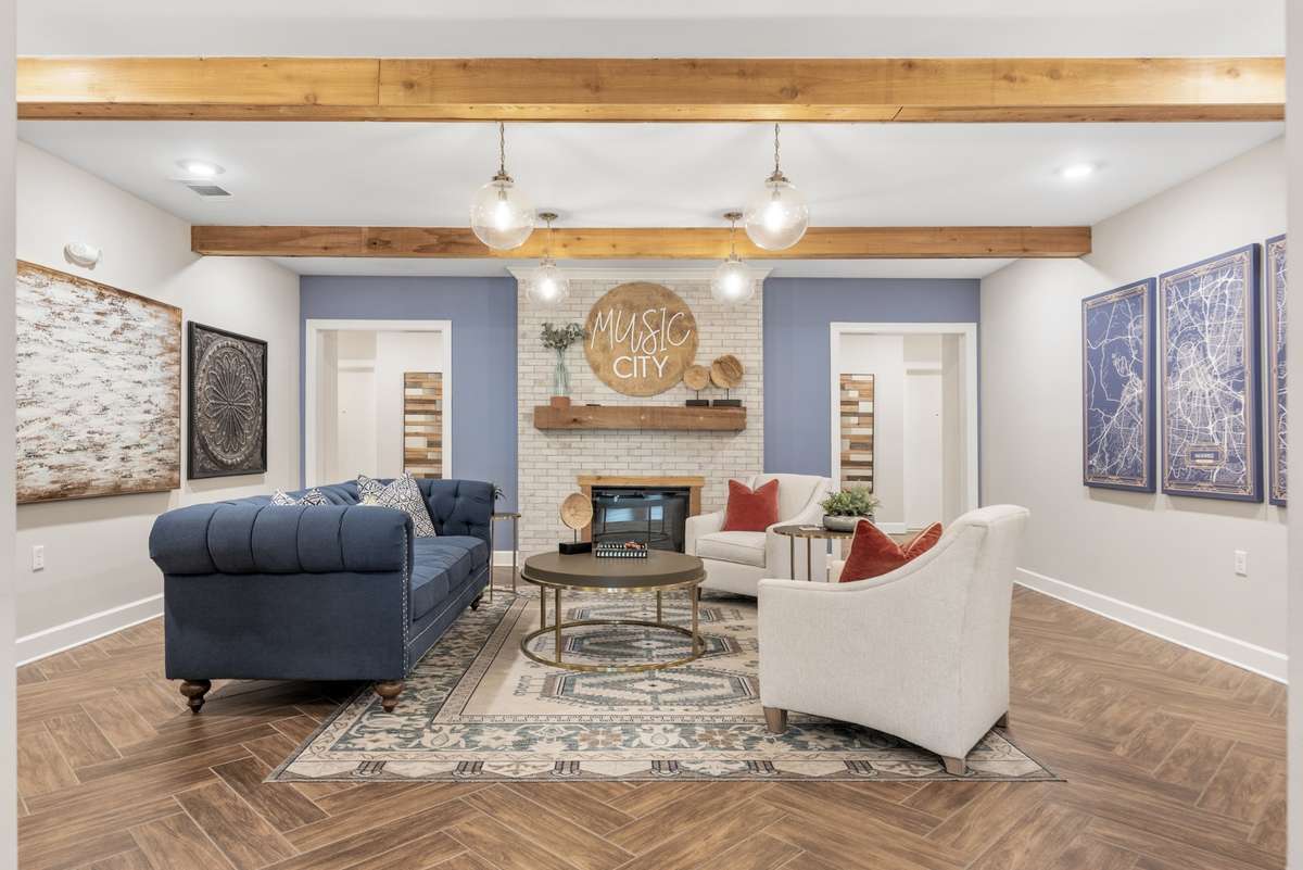 The well appointed lobby to building 1