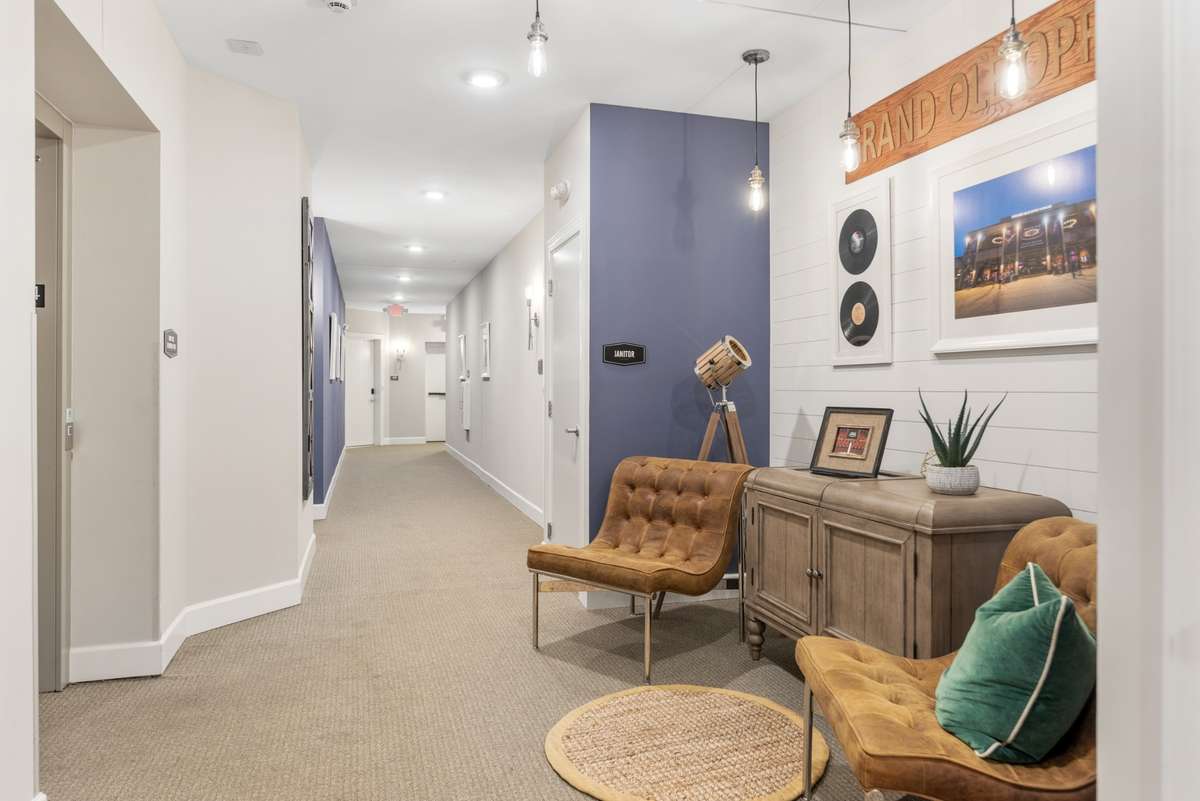 The Music City themed landing on floor 4.