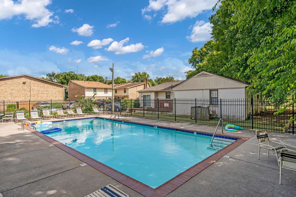 The pool is a fabulous amenity for the Hobbs House community.