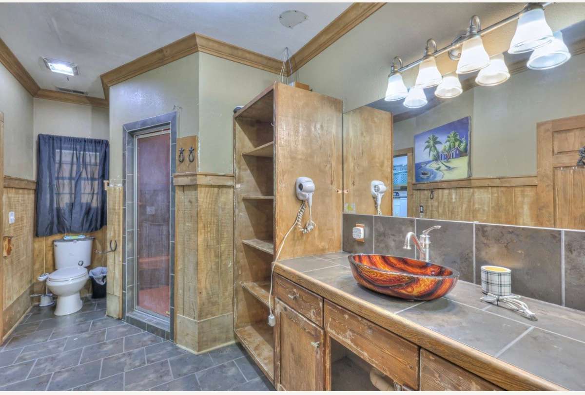 Full bath with nice shower
