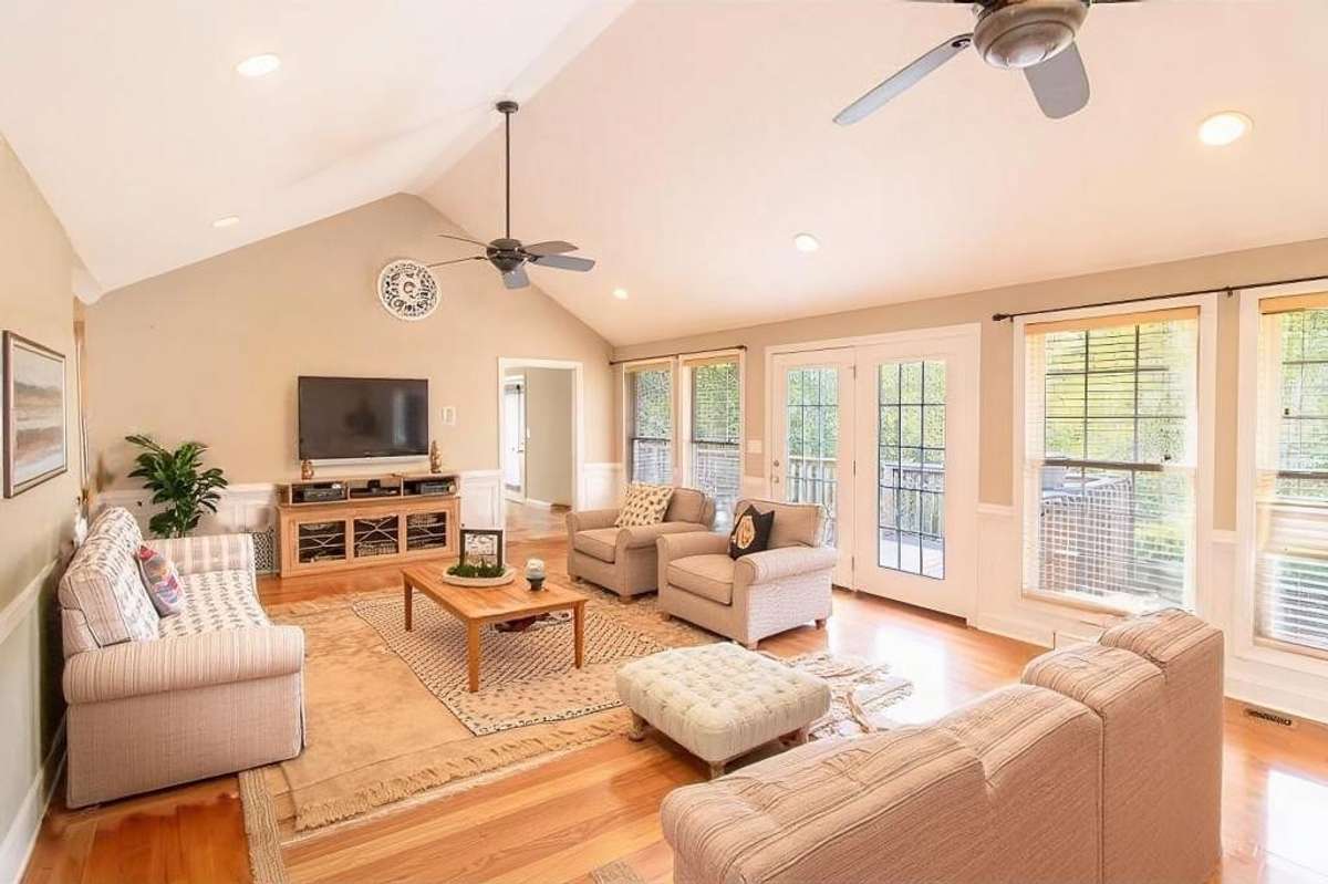Living room- virtually staged