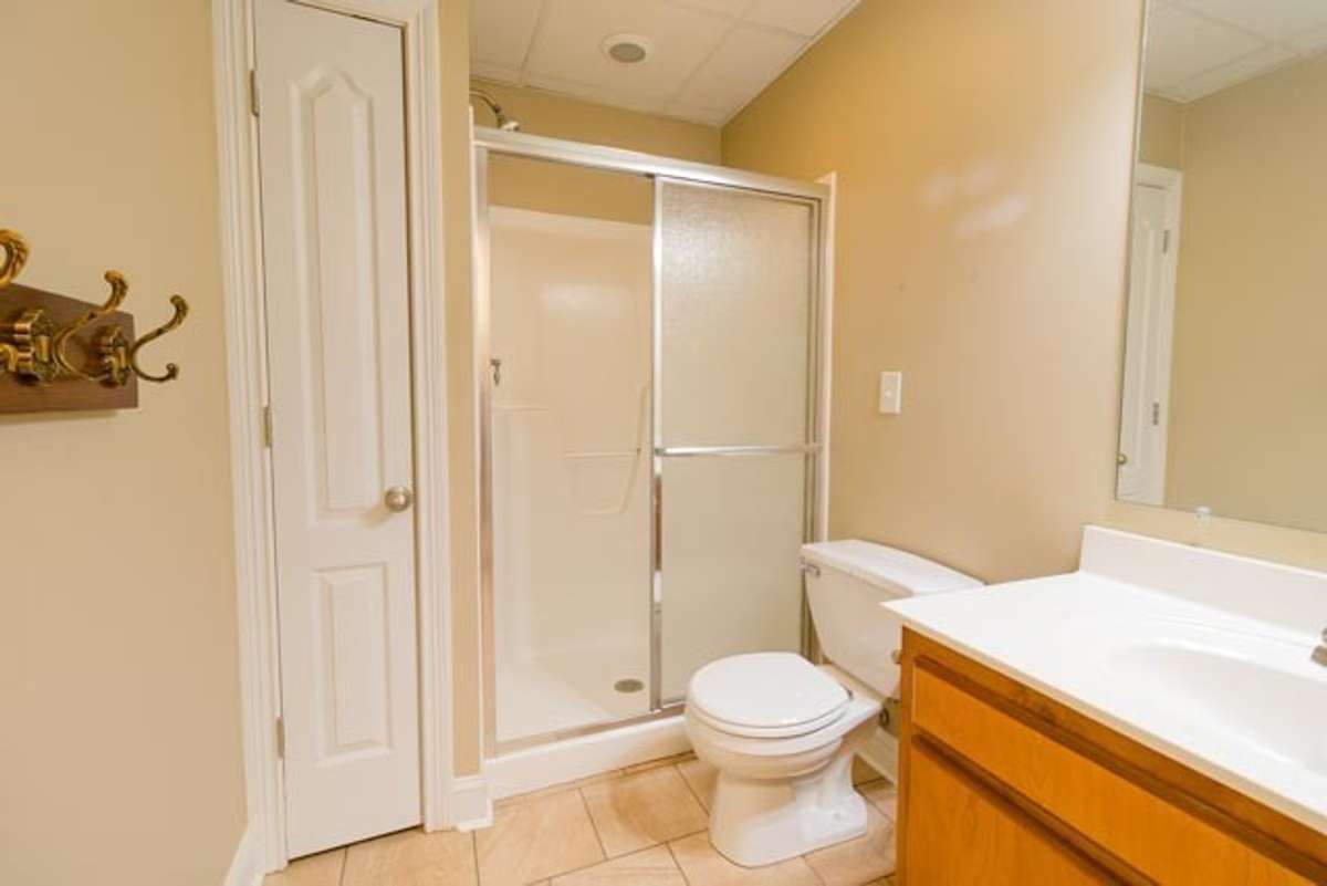 full bath in finished basement