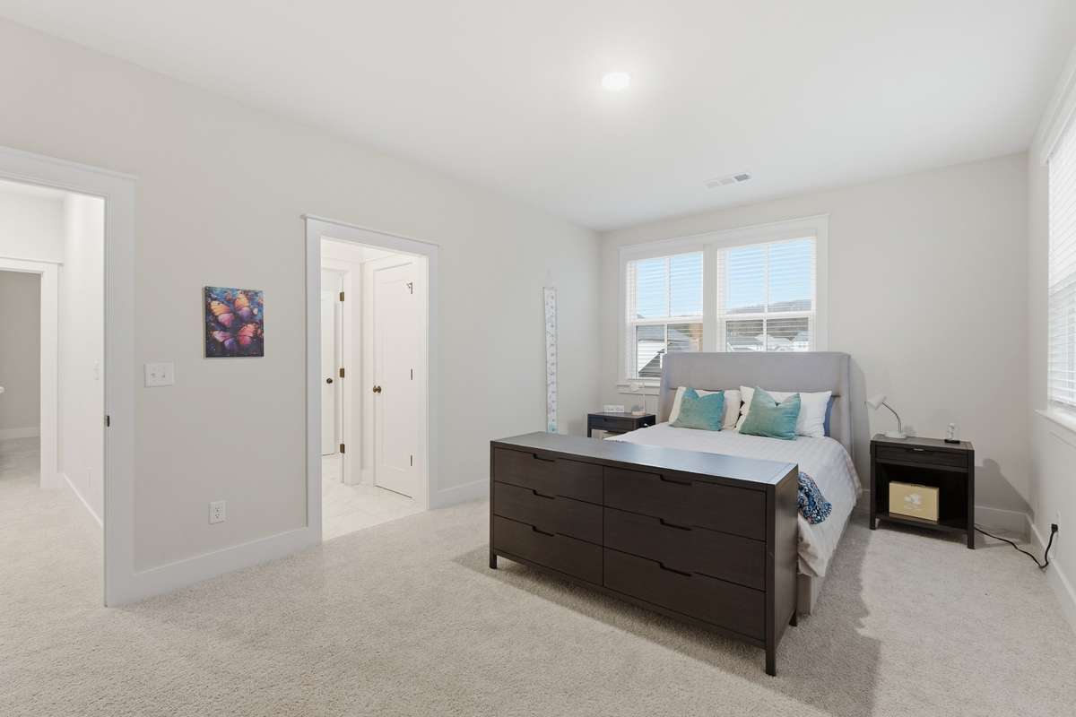 Each bedroom has seamlessly accessible bathrooms for everyone.