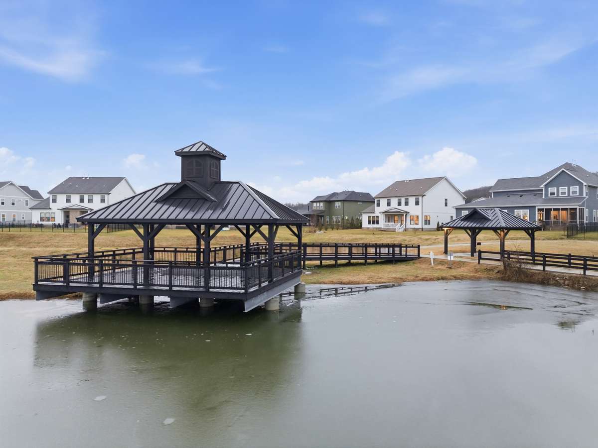 Stunning large covered docks adorn the ponds.