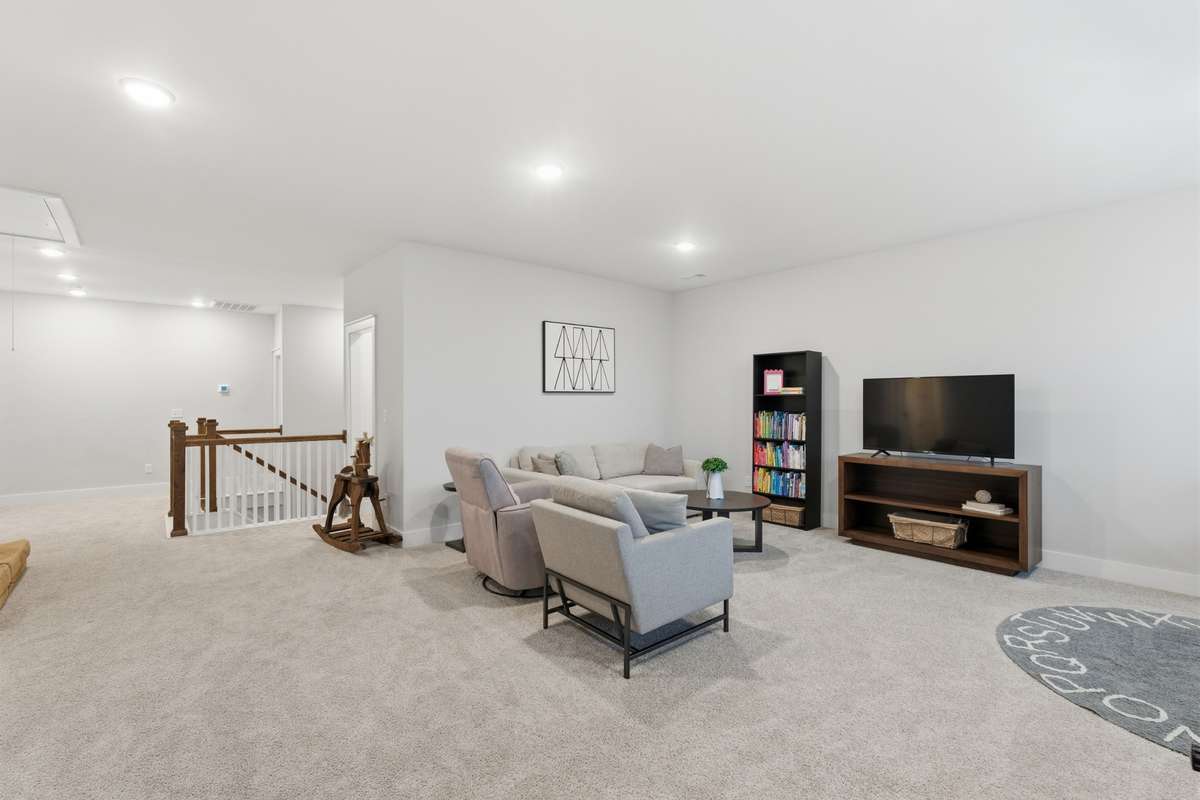 A playroom, home office, media room, or secondary living area are just a few of the possibilities for this dual purpose space.