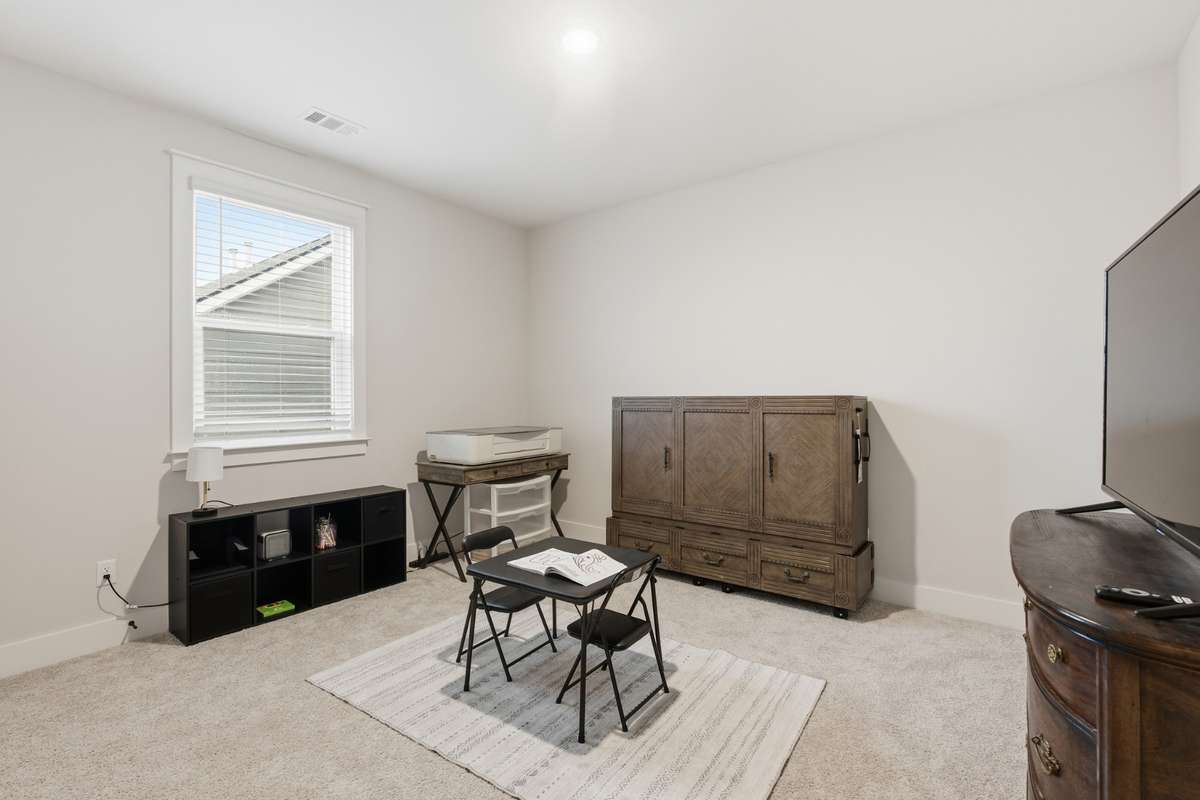 Easily create an inviting and airy atmosphere while providing distinct areas for different activities. This space is the perfect place to keep the main living space and the playroom separate.
