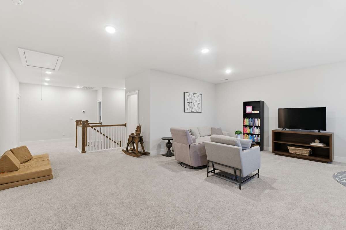 Complete with overhead storage, this is the perfect place to relax and play!