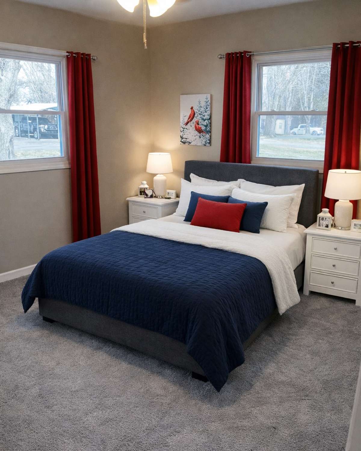 Master bedroom Virtually Staged!