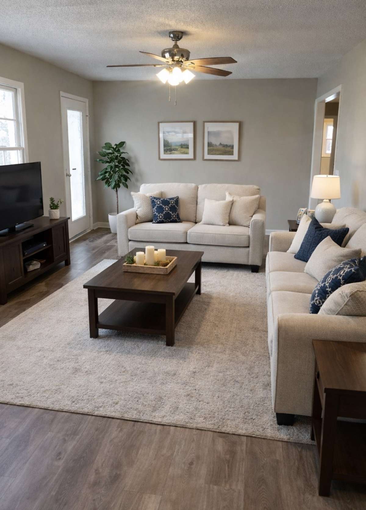 Living Room virtually staged.