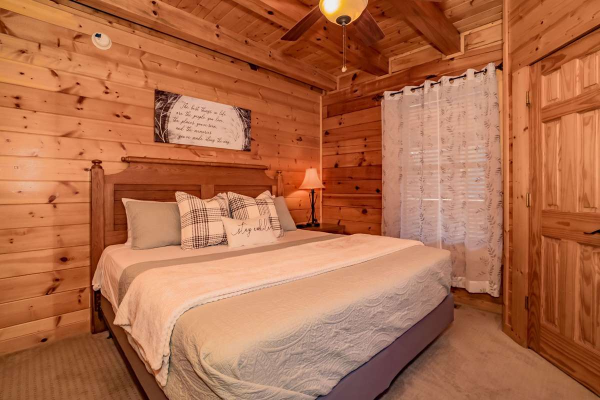Guest bedroom. Sheets, linens and decor remains