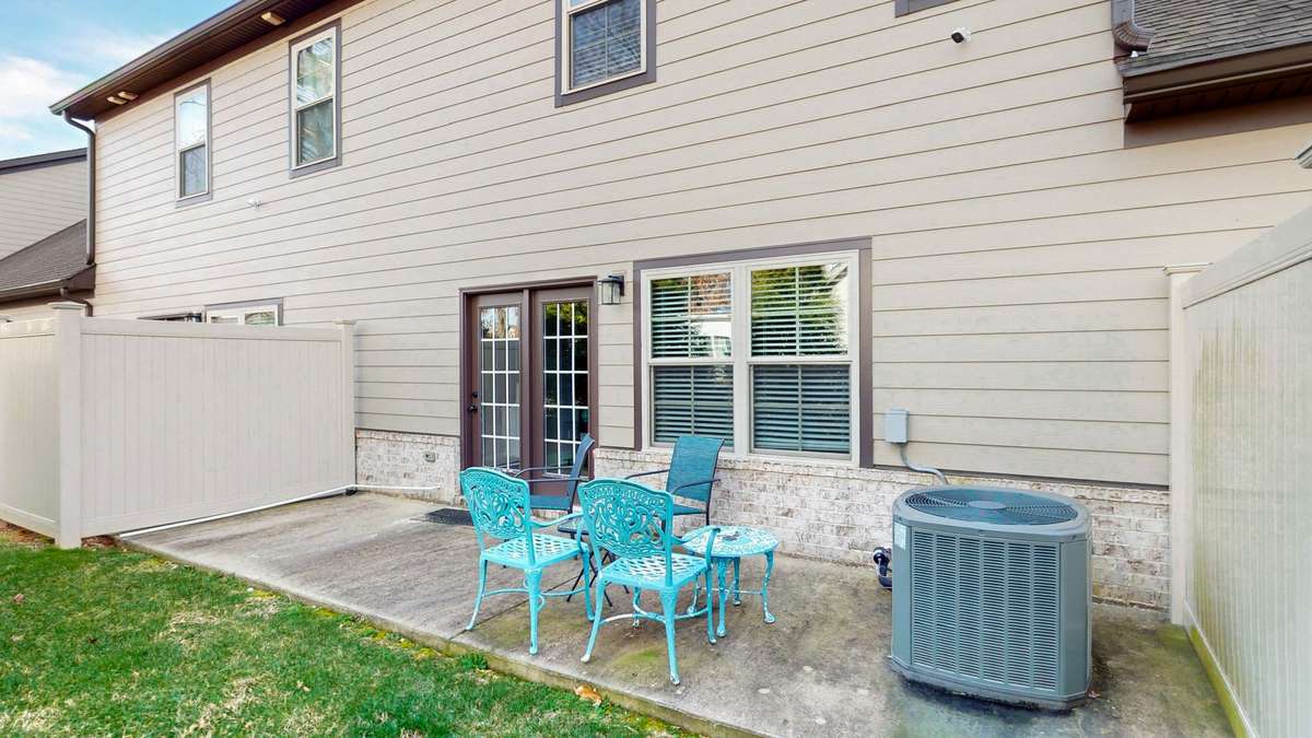 Open patio.