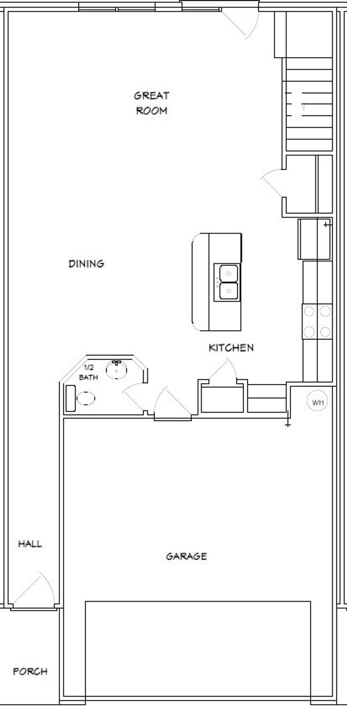 First floor plan.