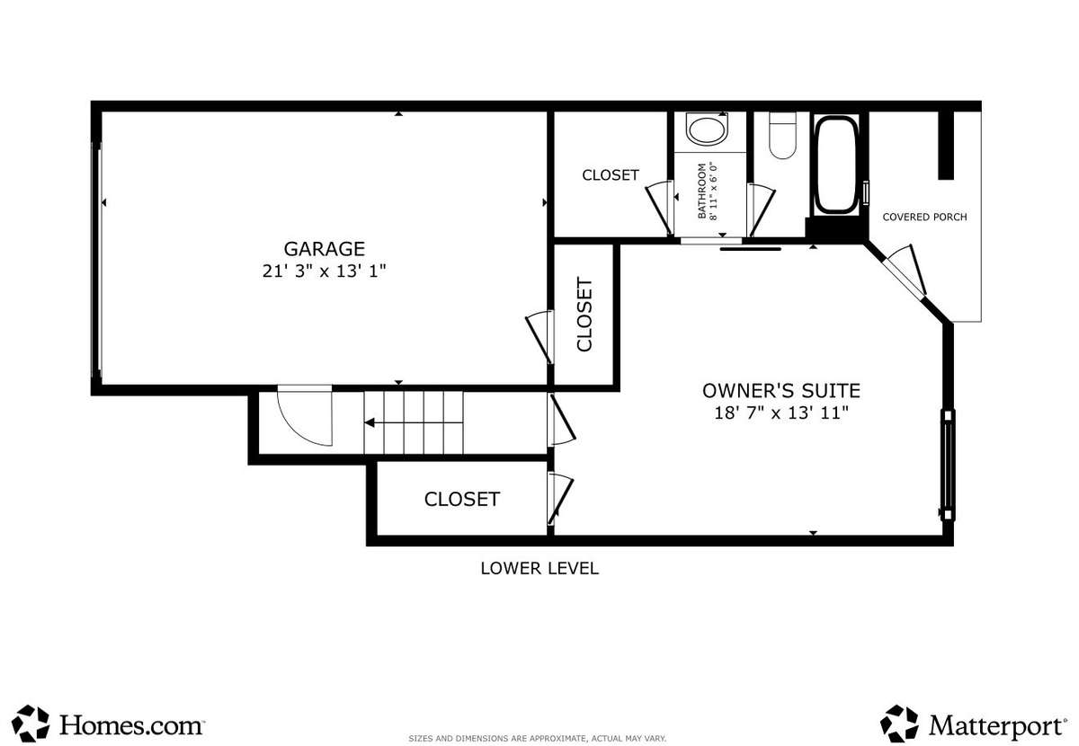 Downstairs Owner's Suite Measurements