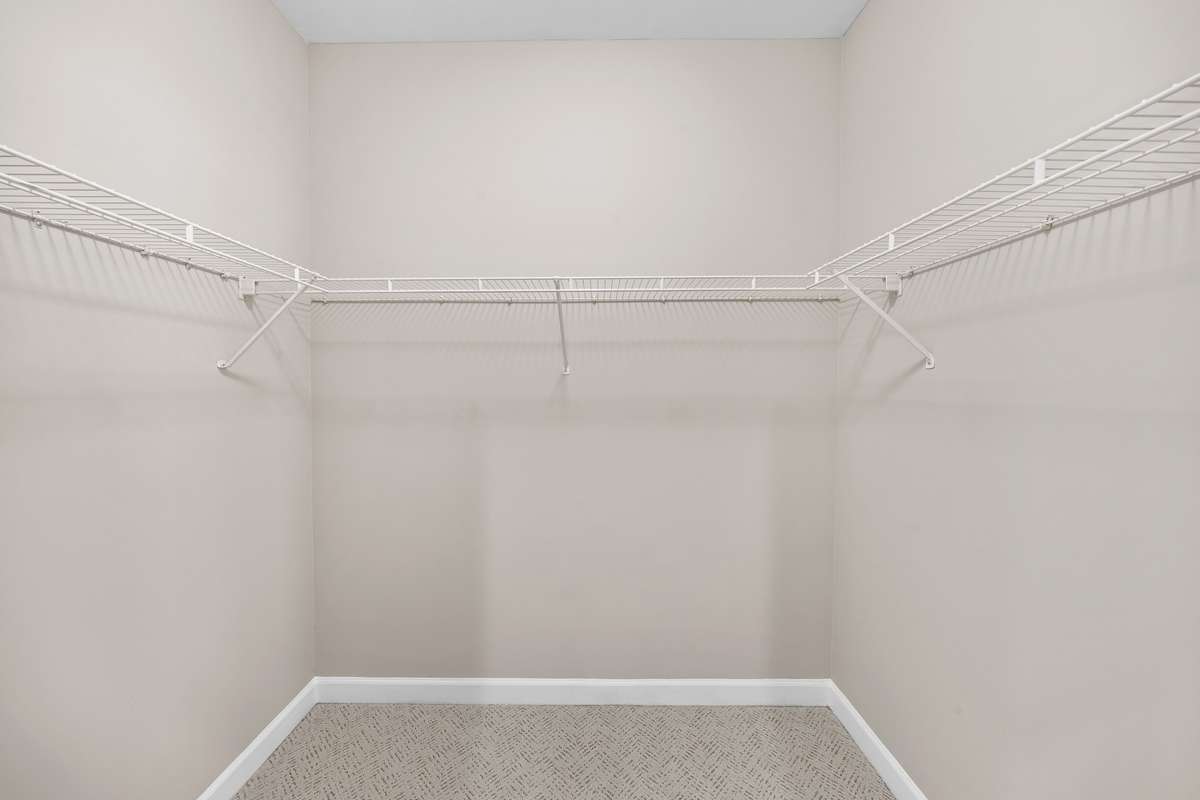 TWO walk-in closets (upstairs suite)